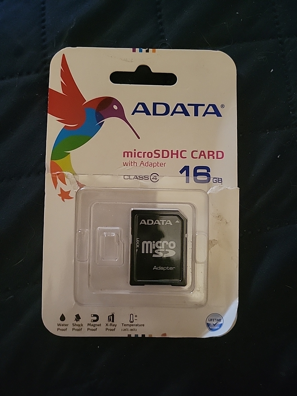 New ADATA 16GB microSDHC Class 4 Memory Card No Adaptor - AUSDH16GCL4-RA1